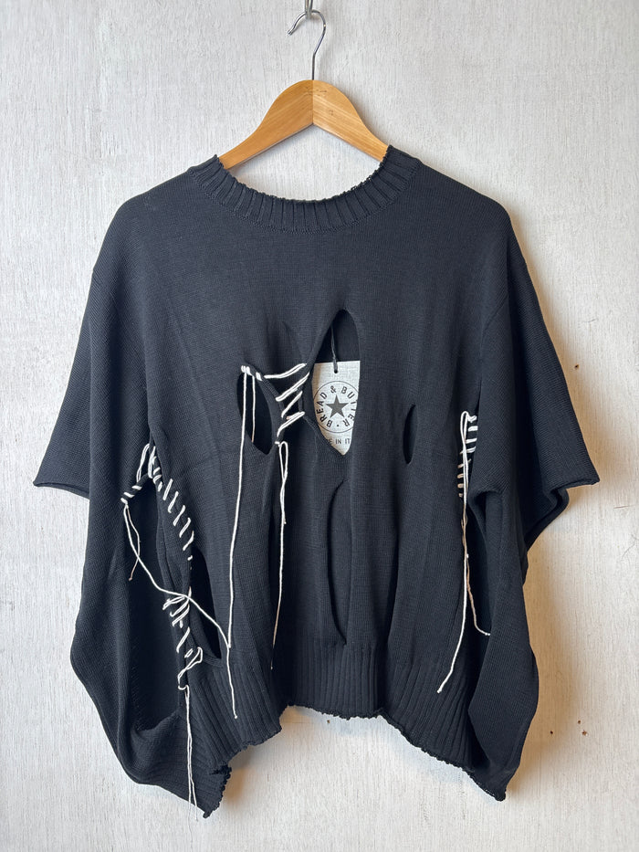 Roma Black Jumper w/White