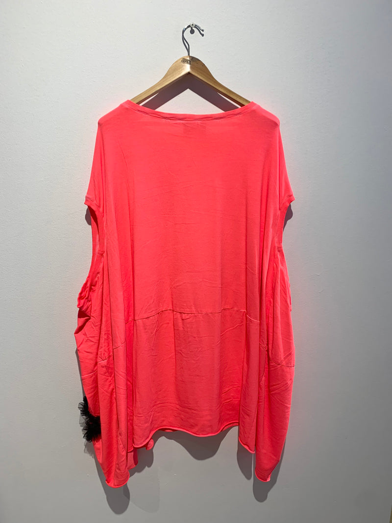 Balloon Shirt- Coral