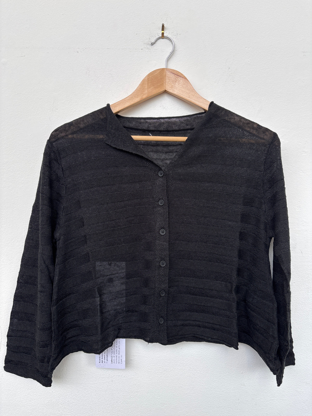 Black Stripe Cardigan