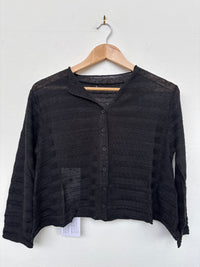 Black Stripe Cardigan