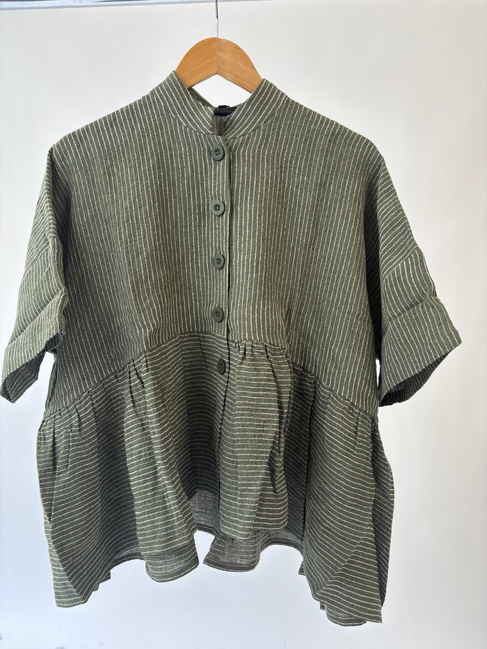 Ember Moss Gather Jacket