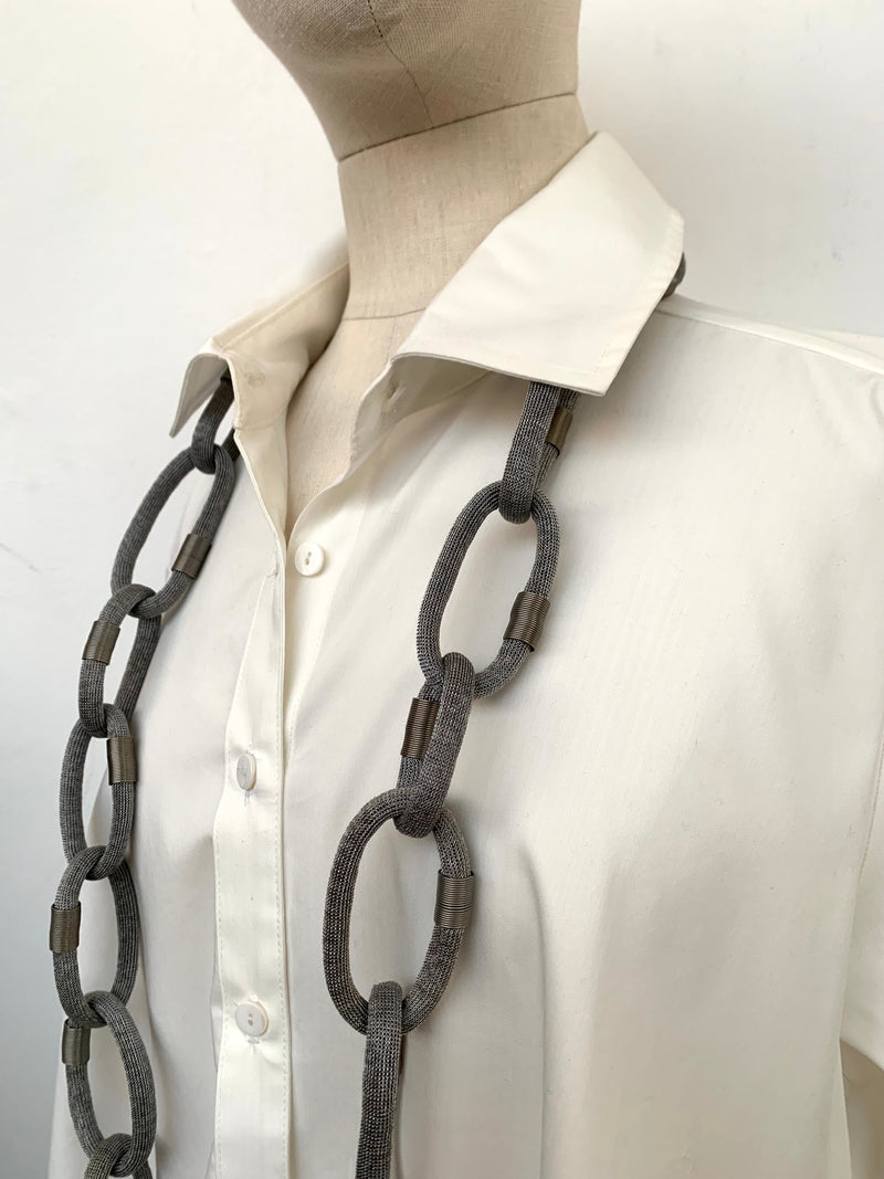 Bond Link Silver Necklace