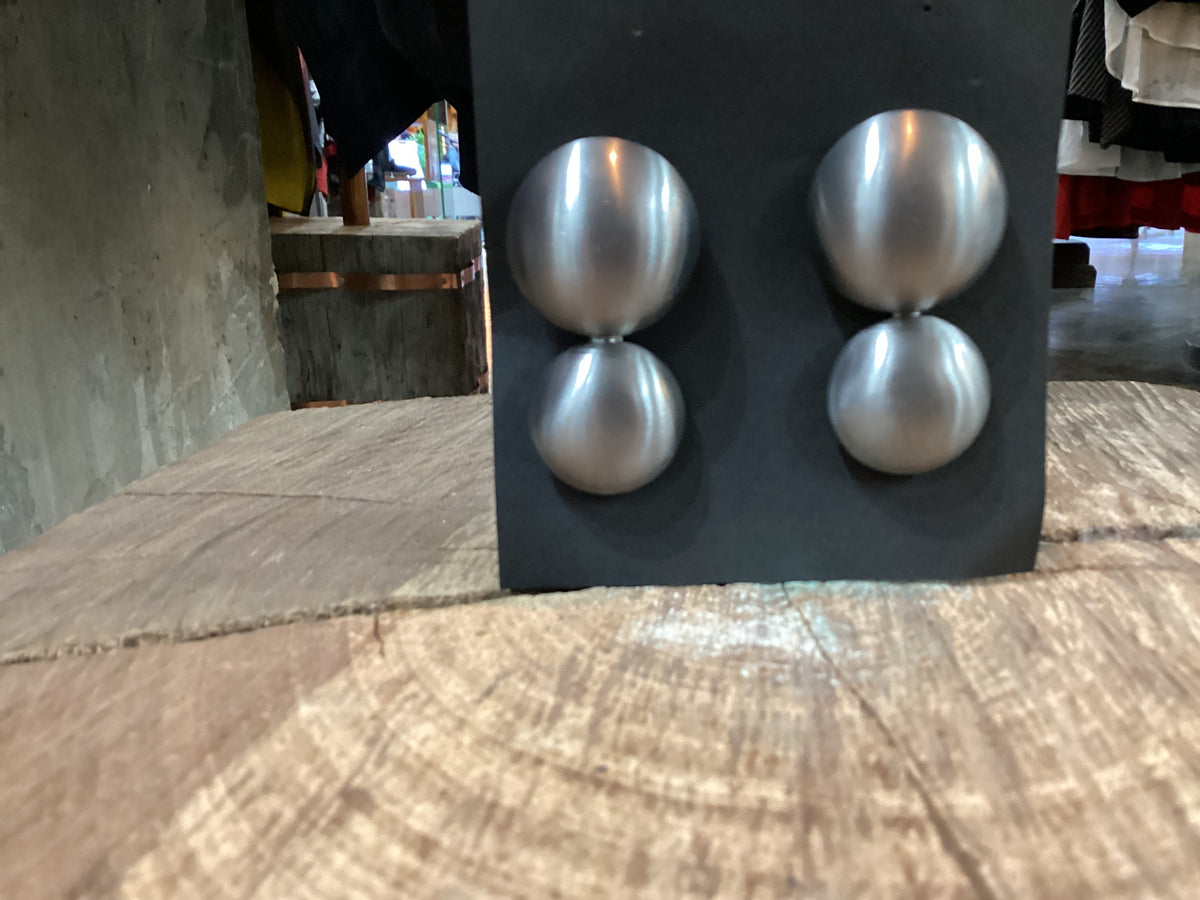 Double Disc Acid Earrings