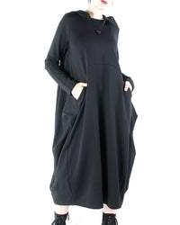 Hoodie Black Dress 1137