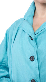 DIP-2411110-440 Linen dropside jacket aqua