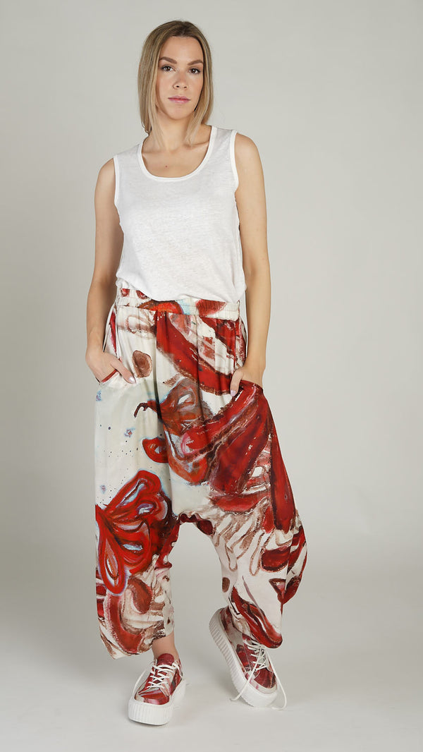 Trouser Rose Allover