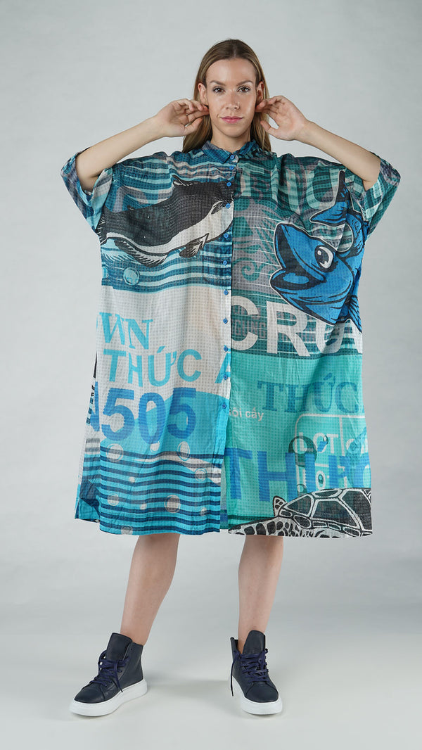 Colourful Print Dress