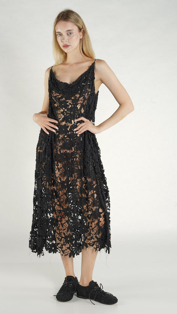 2090926 Slip Dress Black Lace
