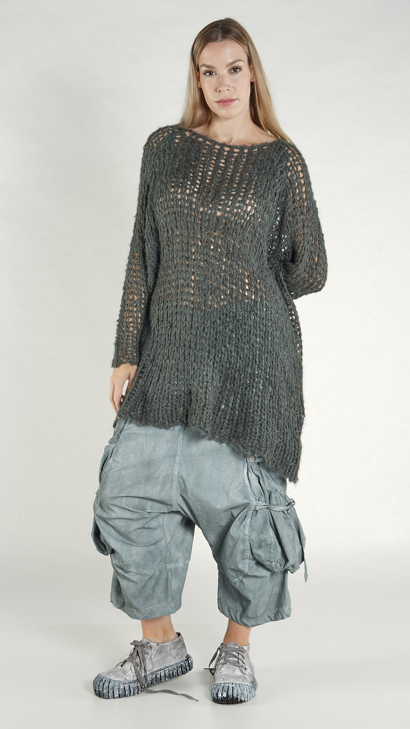 2650702 Long Knit Top Seaweed