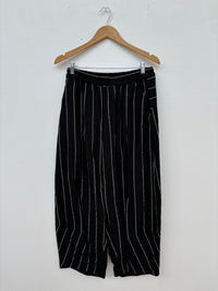 Alpha Black Pinstripe Pant