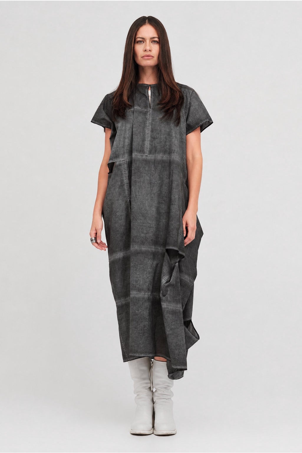 Bisect Dress Blackened Grey