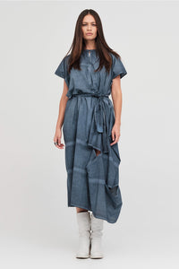 Bisect Dress Diffused Indigo