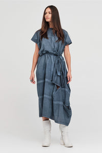 Bisect Dress Diffused Indigo