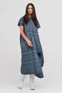 Bisect Dress Diffused Indigo