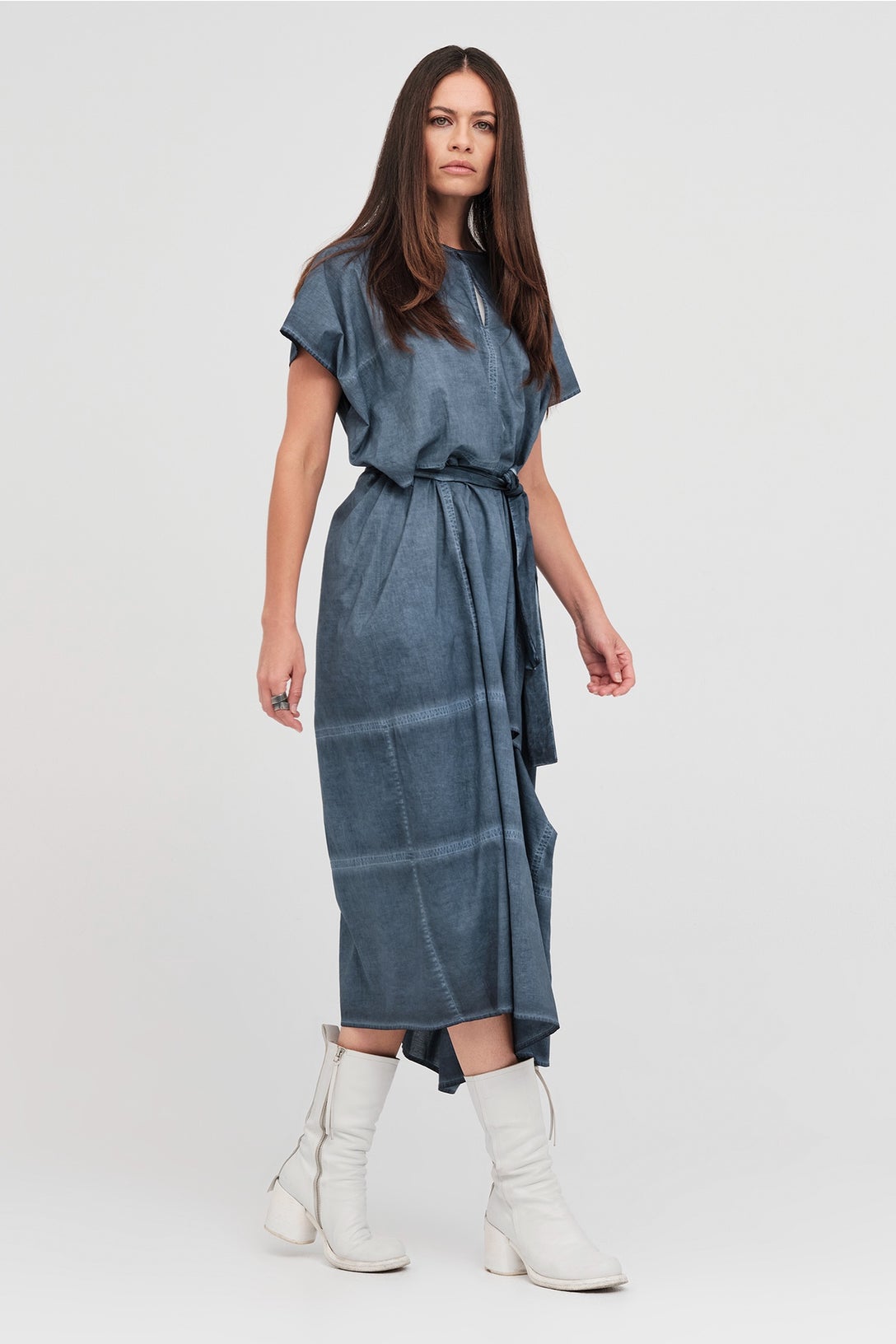 Bisect Dress Diffused Indigo