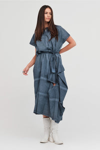 Bisect Dress Diffused Indigo