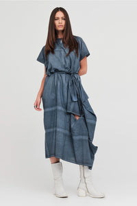Bisect Dress Diffused Indigo
