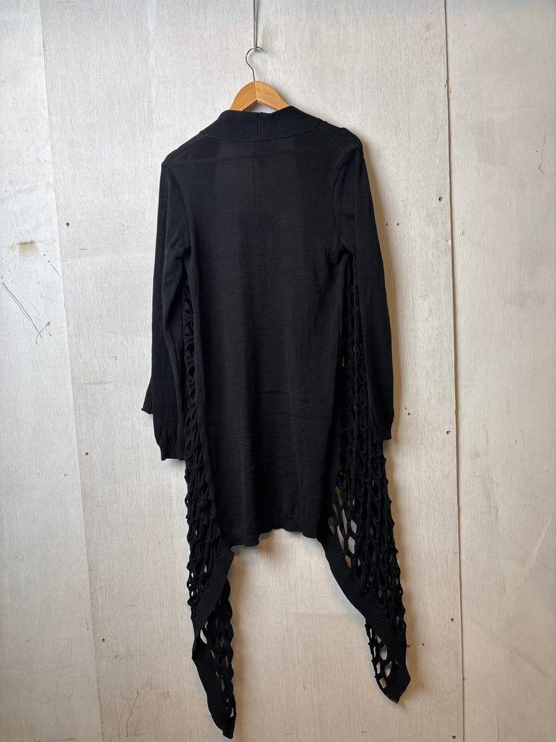 Cameo Long Cardigan Black