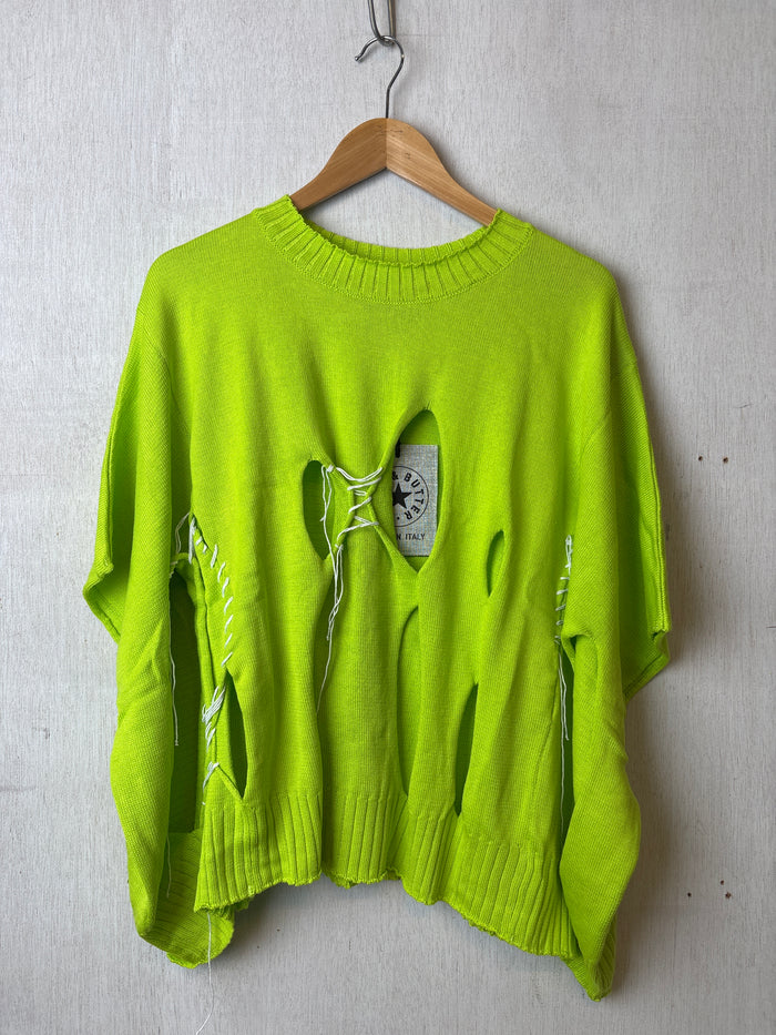 Roma Lime Jumper w/White