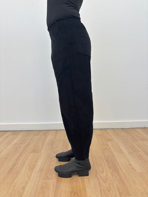 Beta Black Velvet Pant