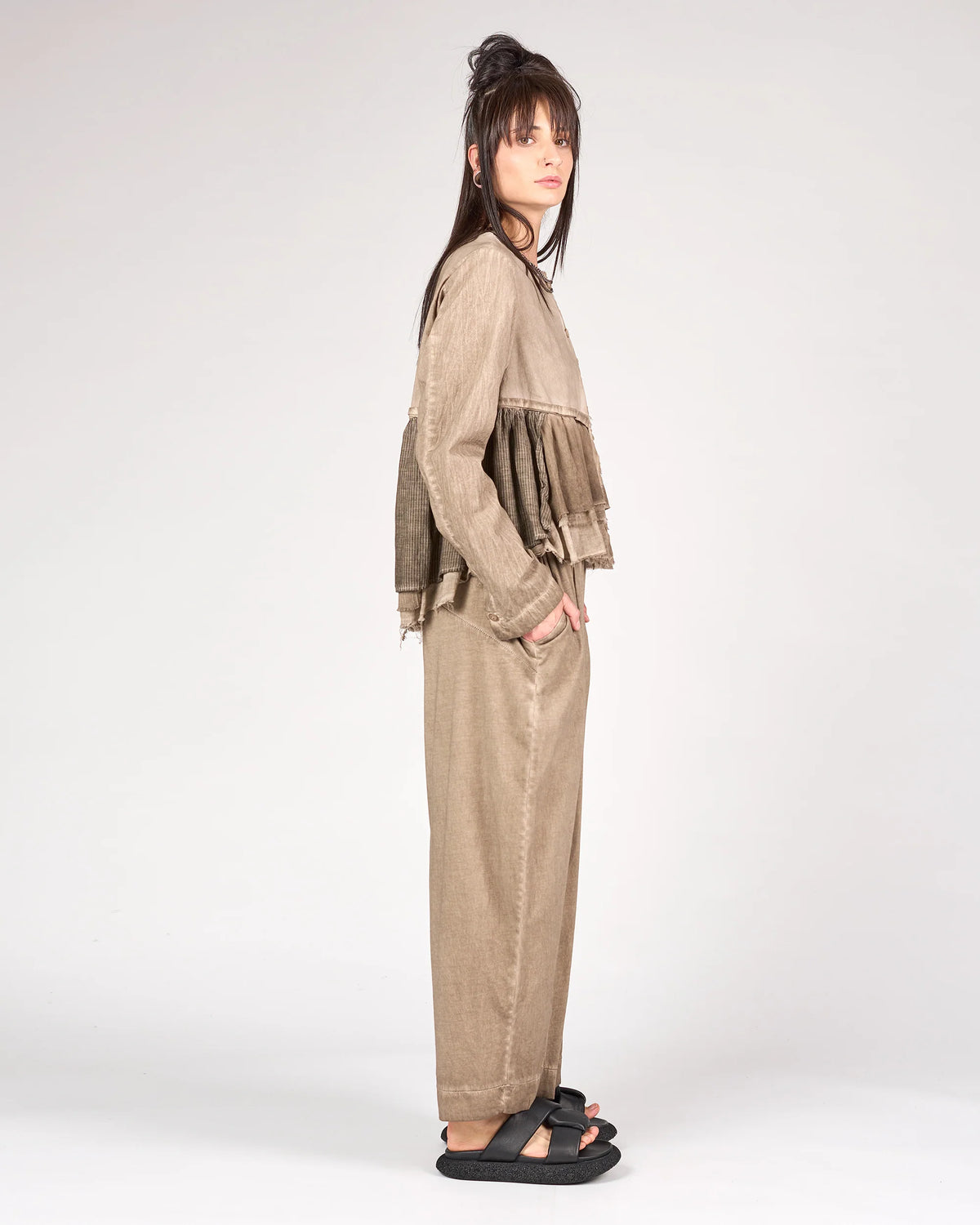 Lusja Blouse-Cardigan Sand