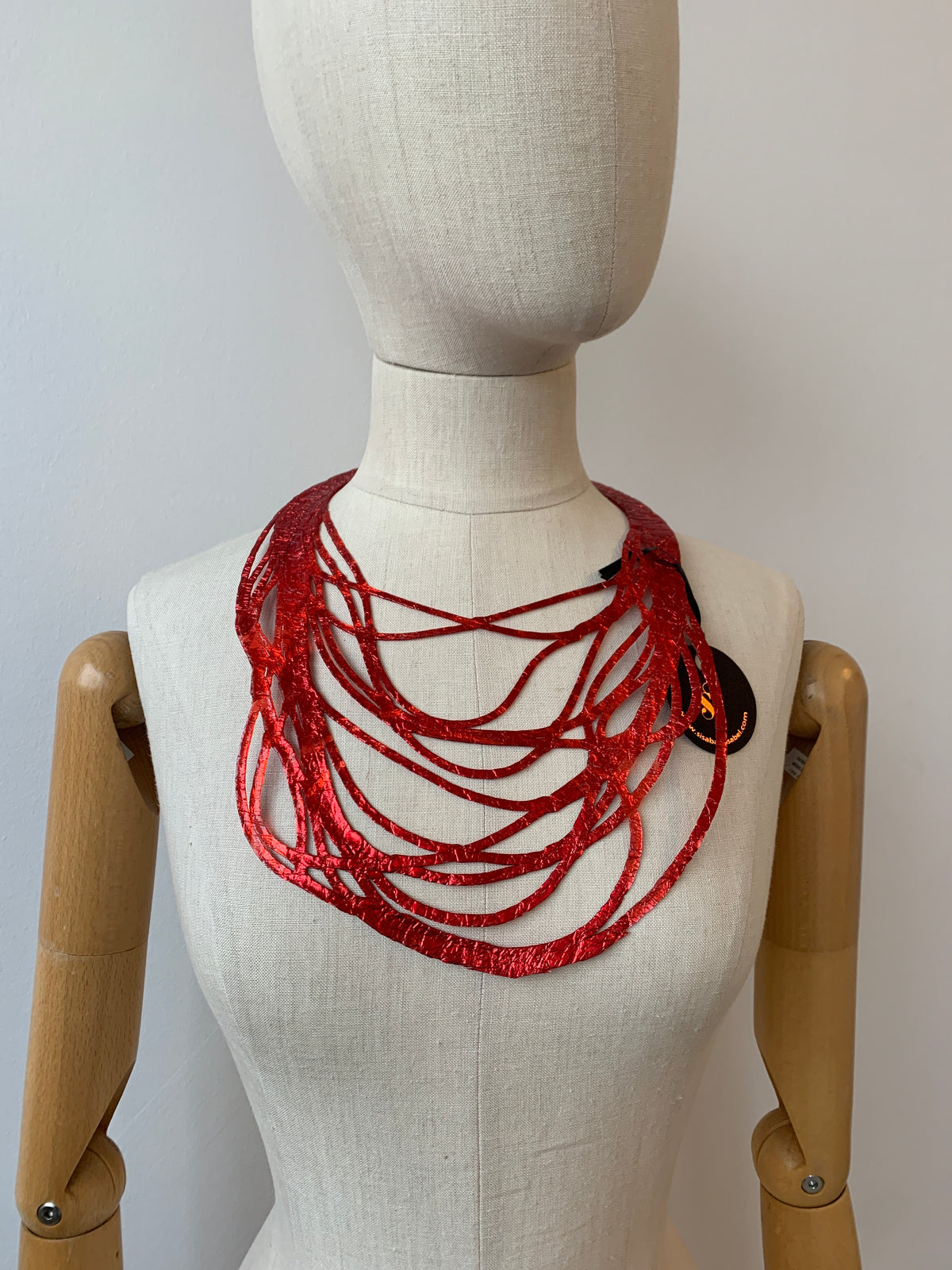 SI05 Red/Magenta Medium Necklace