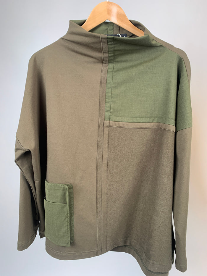 Juno Khaki Top