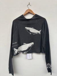 Black Print Cardigan