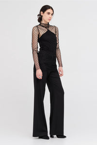 Mesh Contend Tunic Black