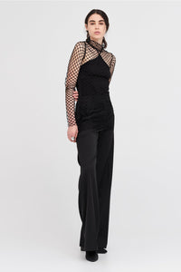 Mesh Contend Tunic Black