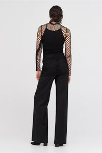 Mesh Contend Tunic Black