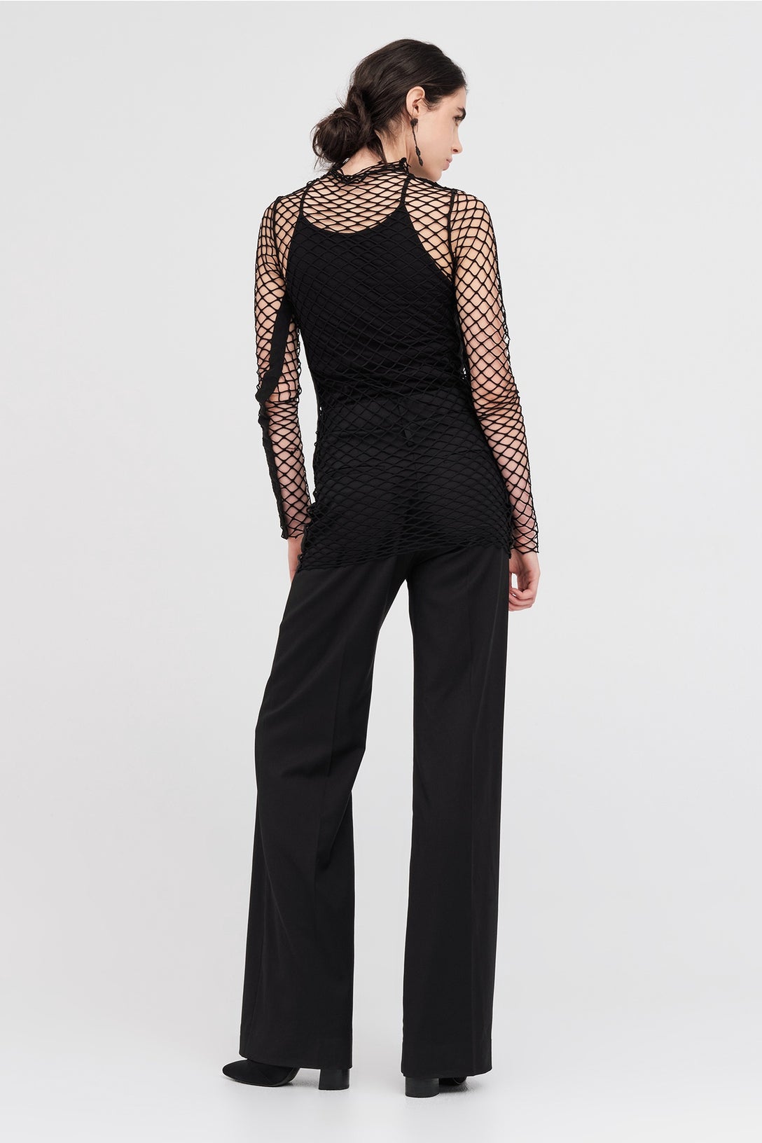 Mesh Contend Tunic Black