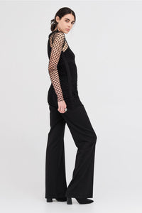 Mesh Contend Tunic Black