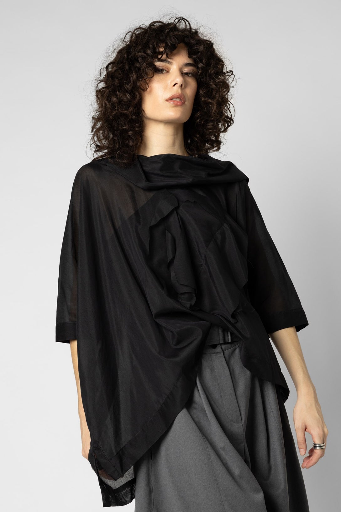 Squared Assembly Top - Black