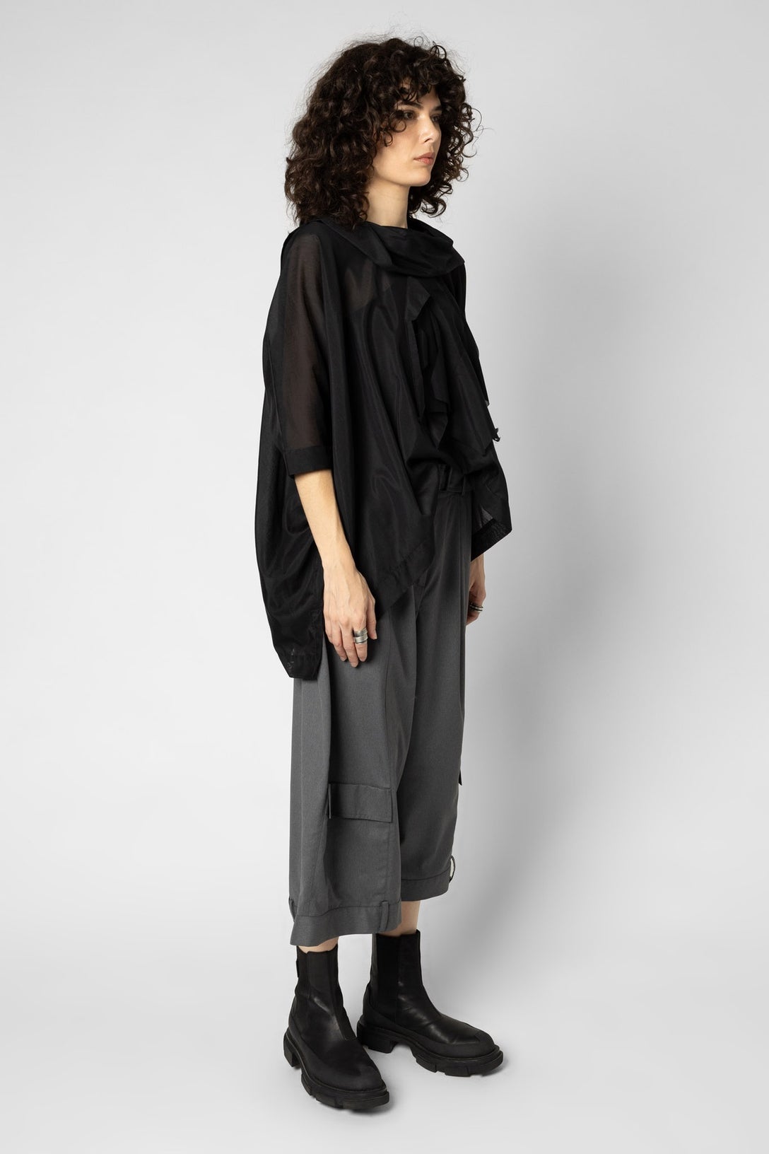 Squared Assembly Top - Black