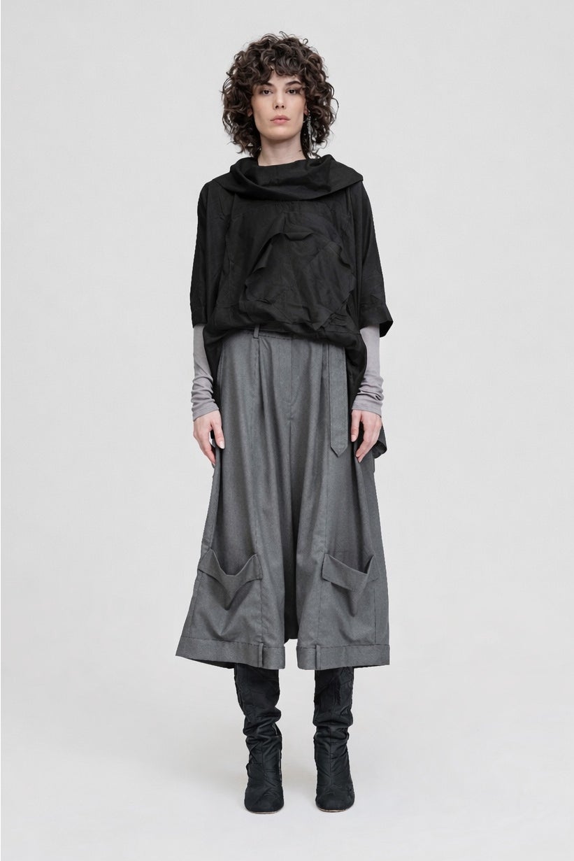 Squared Assembly Top - Black