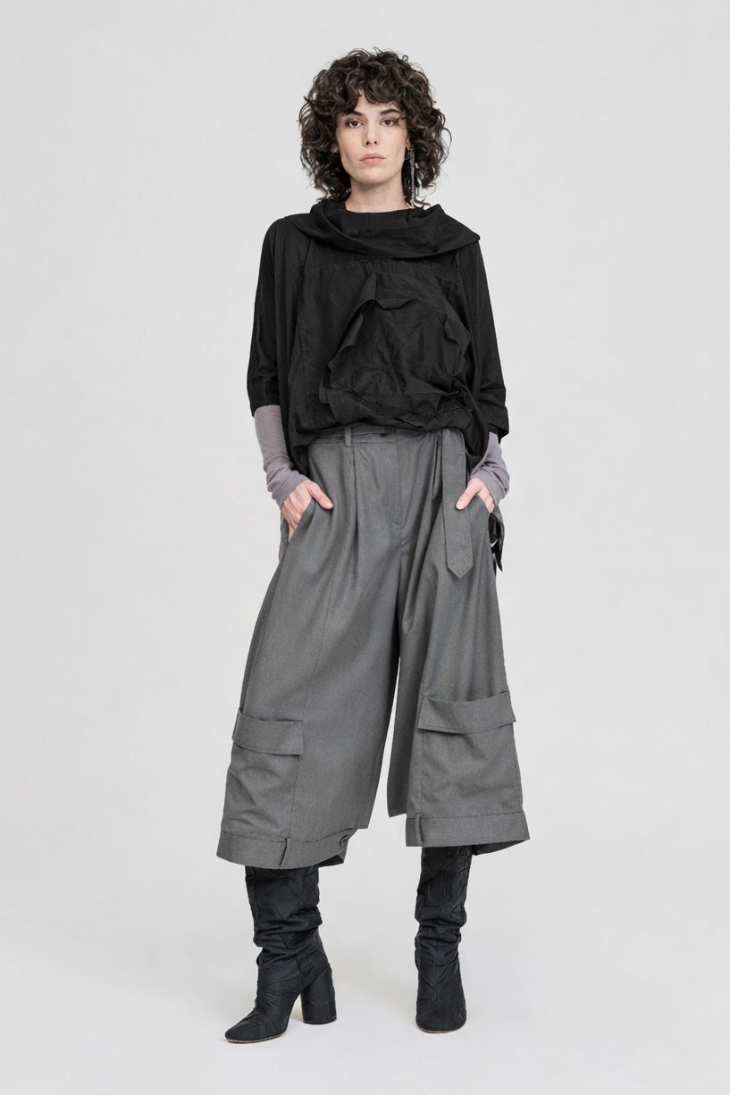 Squared Assembly Top - Black