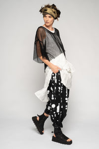 Oka Dot Pant - Black