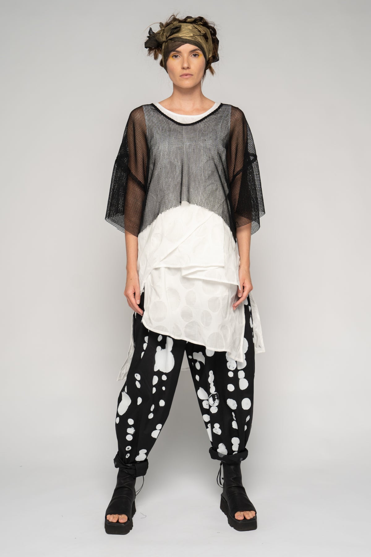 Oka Dot Pant - Black