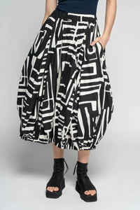 Crossroads Skirt - Black and White