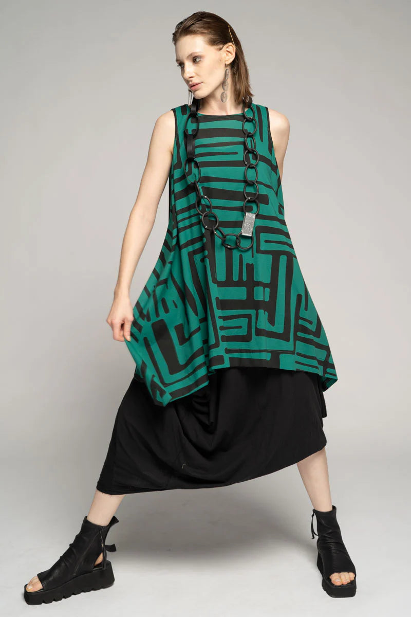 Crossroads Loose Tunic - Emerald