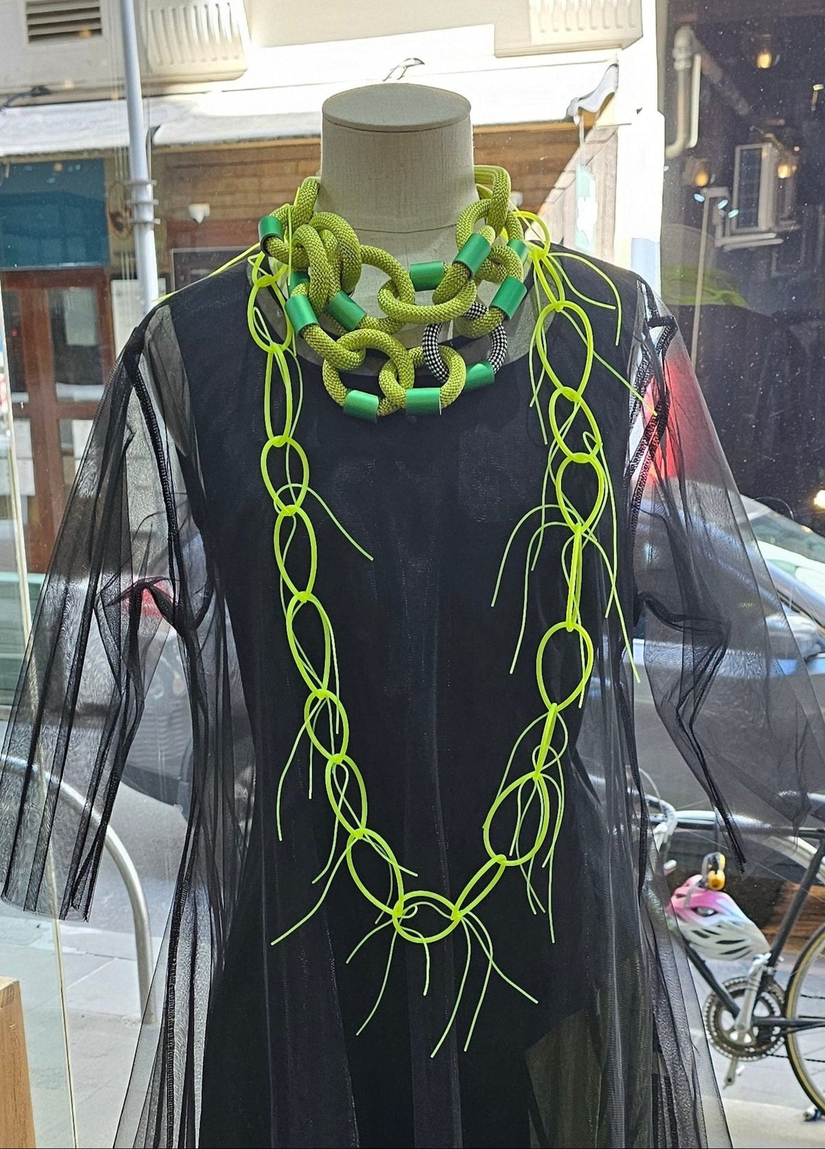 RG179 - Fiocco Necklace in Fluro Yellow