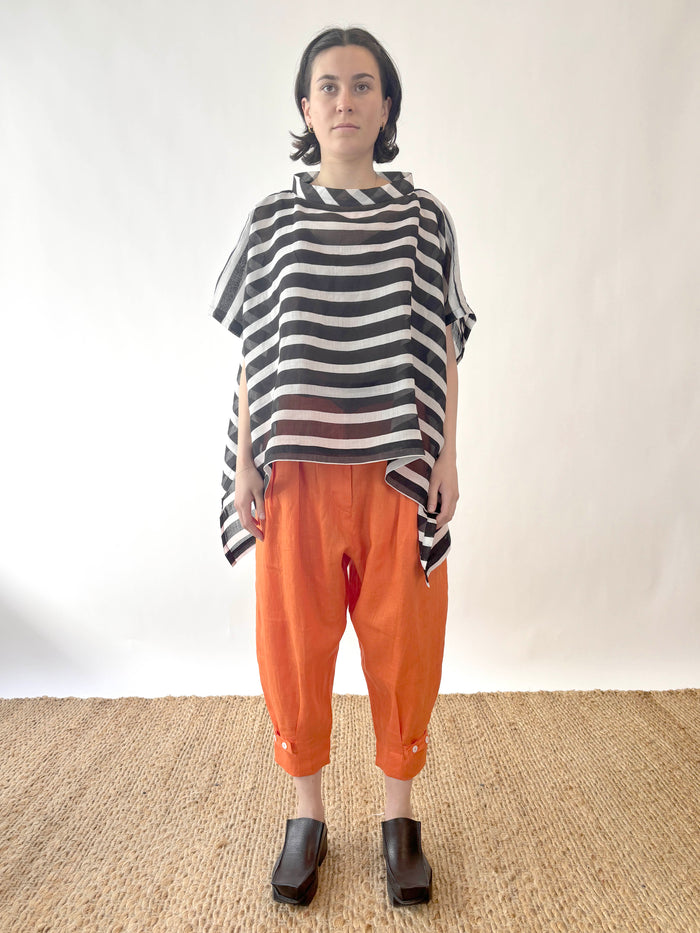 Famu Top B/W Stripe