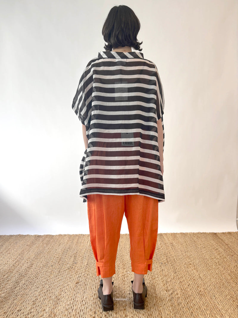 Famu Top B/W Stripe