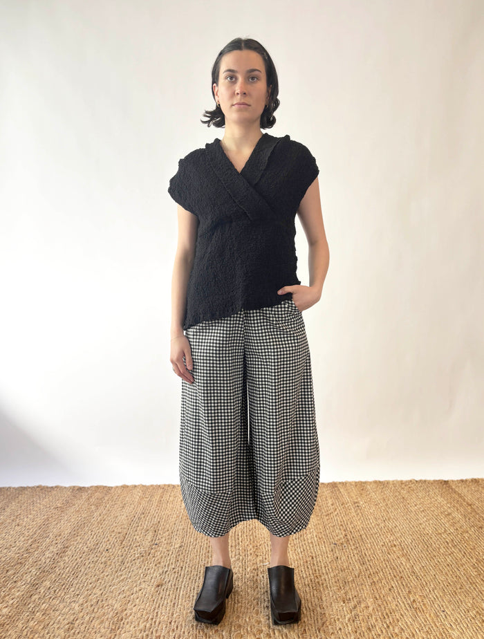 Nova Black Gingham Check
