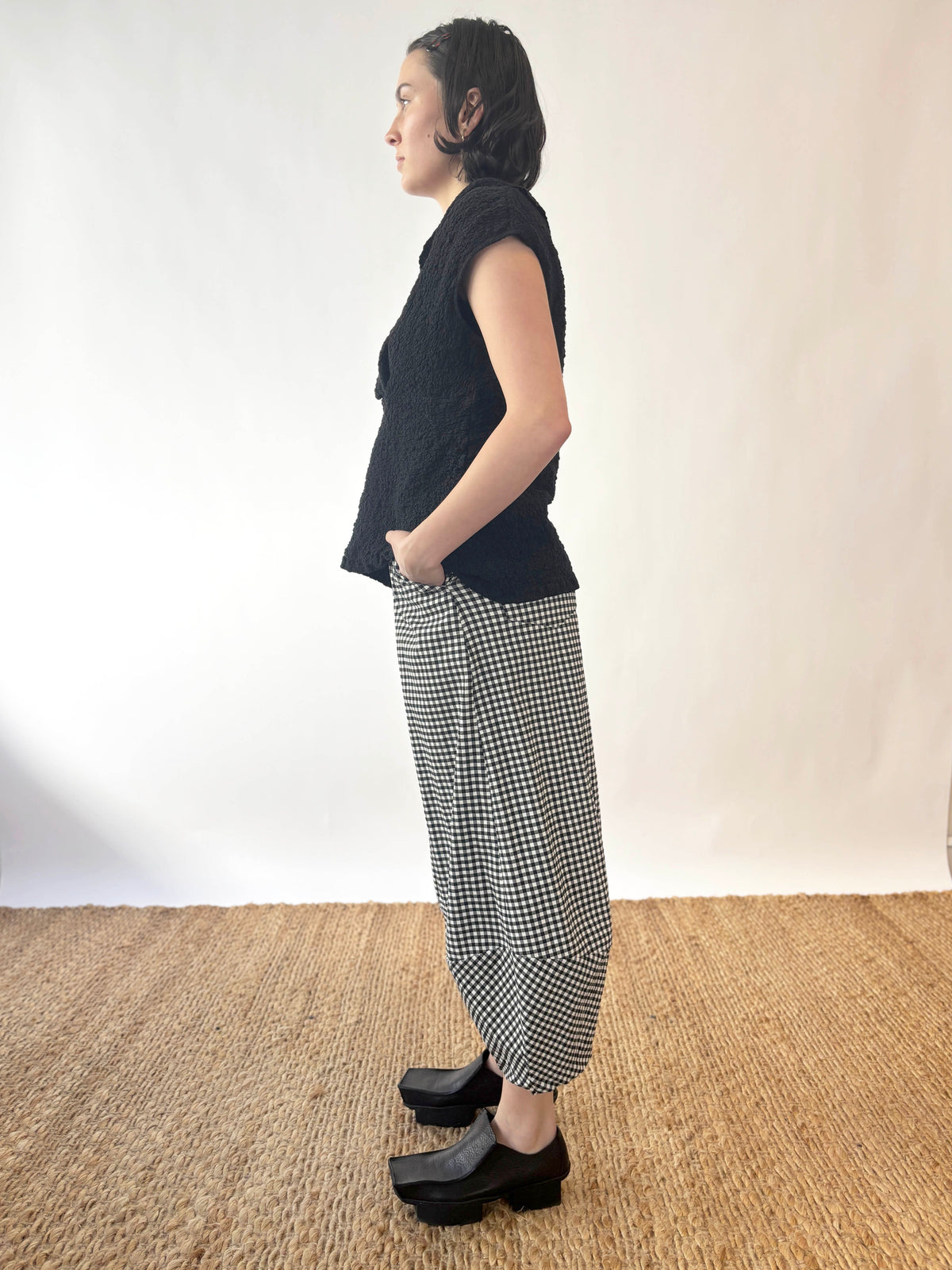 Nova Black Gingham Check