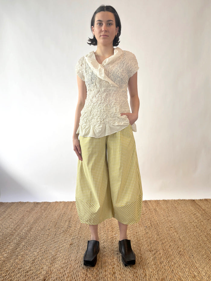 Nova Citron Gingham Check