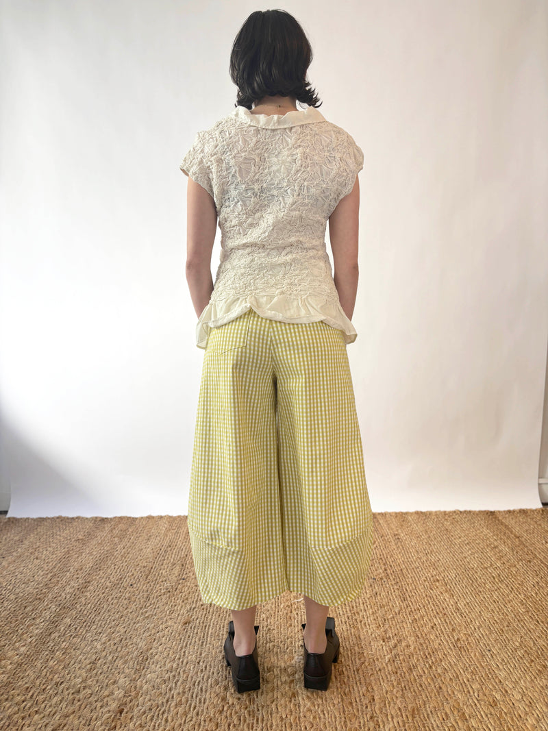 Nova Citron Gingham Check
