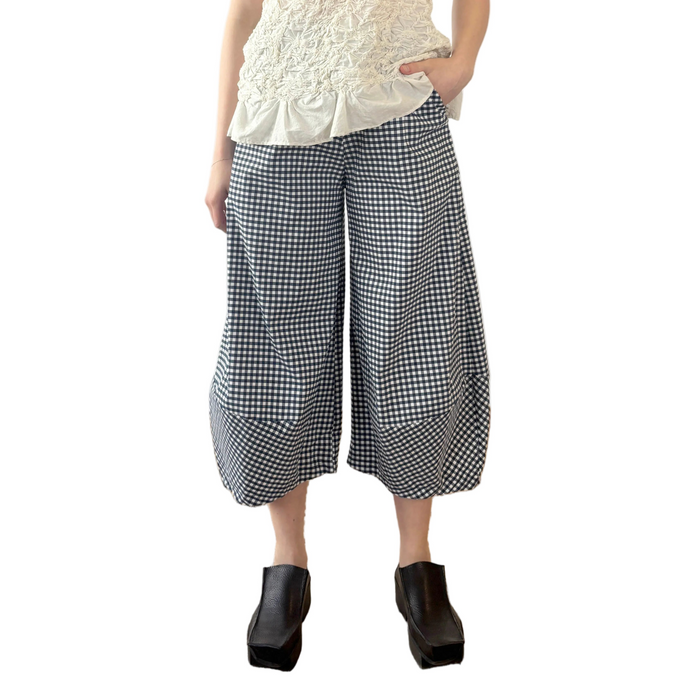 Nova Denim Blue Gingham Check