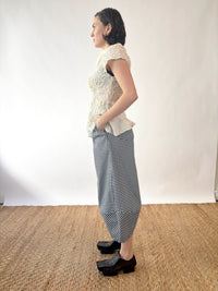 Nova Denim Blue Gingham Check